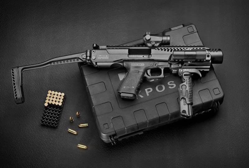 New.ชุดแต่ง KPOS GLOCK 17, 18, 19, 22, 23, 25, 31, 32, 37, 38 gen 3 and gen 4 pistols - ใช้งาน กับ ปืนจริง - วัสดุอะลูมีเนียม CNC แข็งแรง - พานท้ายก้านเหล็ก พับเก็บได้ - คันรั้งสไตล์ M4 / M16 / AR - มาพร้อม กริ๊ปมือ FGGK พับและปิดโกร่งไกปืนได้ ราคาพิเศษ