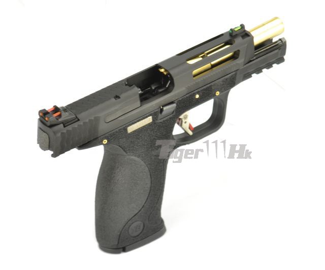 S&W M&P9 T1 B-Style สไลด์ดำ ท่อทอง เฟรมดำ