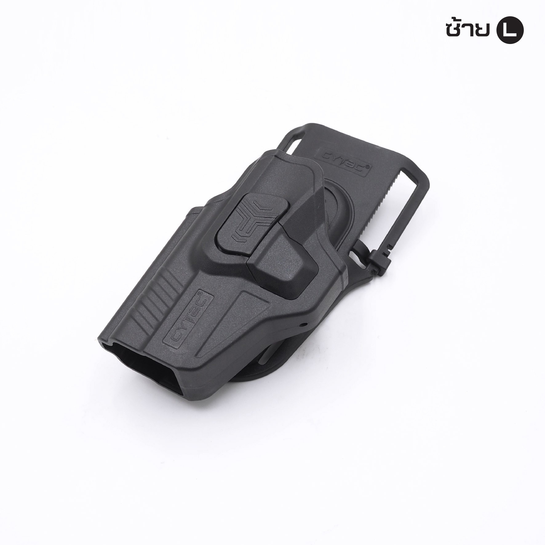 New. ซองปลดนิ้วชี้ Glock19 + เพลทลดต่ำ Cytac ( R-Defender G3 Series G19 Holster with Low Ride Belt Loop ) ♨️ ผลิตจากวัสดุ Polymer เกรดคุณภาพ แข็งแรงทนทาน ♨️ ตัวซองออกแบบให้ปลดล็อคนิ้วชี้ ( Level 2 ) ใช้งานง่ายปลอดภัย ♨️ ตัวซองที่ยึดติ