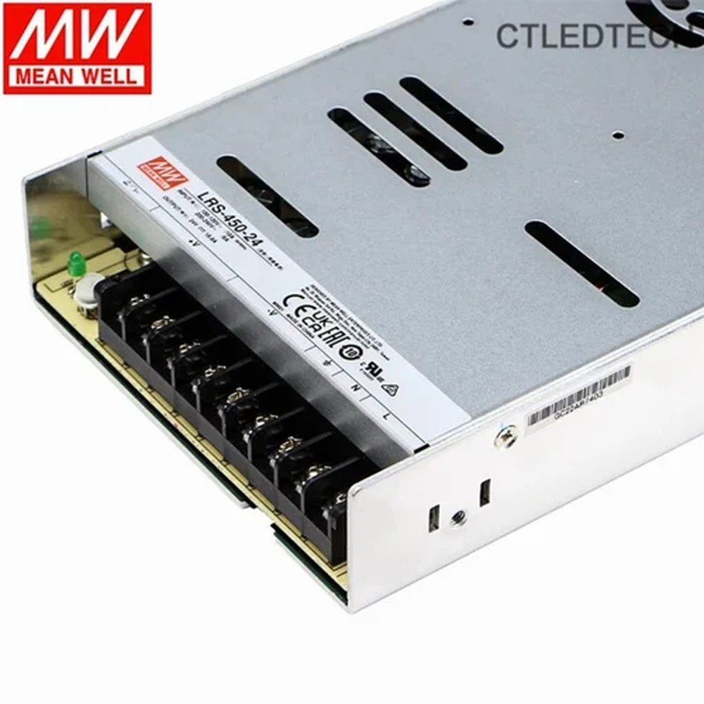POWER SUPPLY LRS-450-24 MEANWELL พาวเวอร์ซัพพลาย 18.8A 24VDC