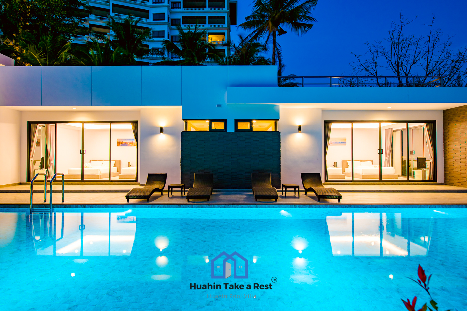 HR15039 บ้านพักติดทะเลหัวหิน The Premium Beach Villa Hua Hin