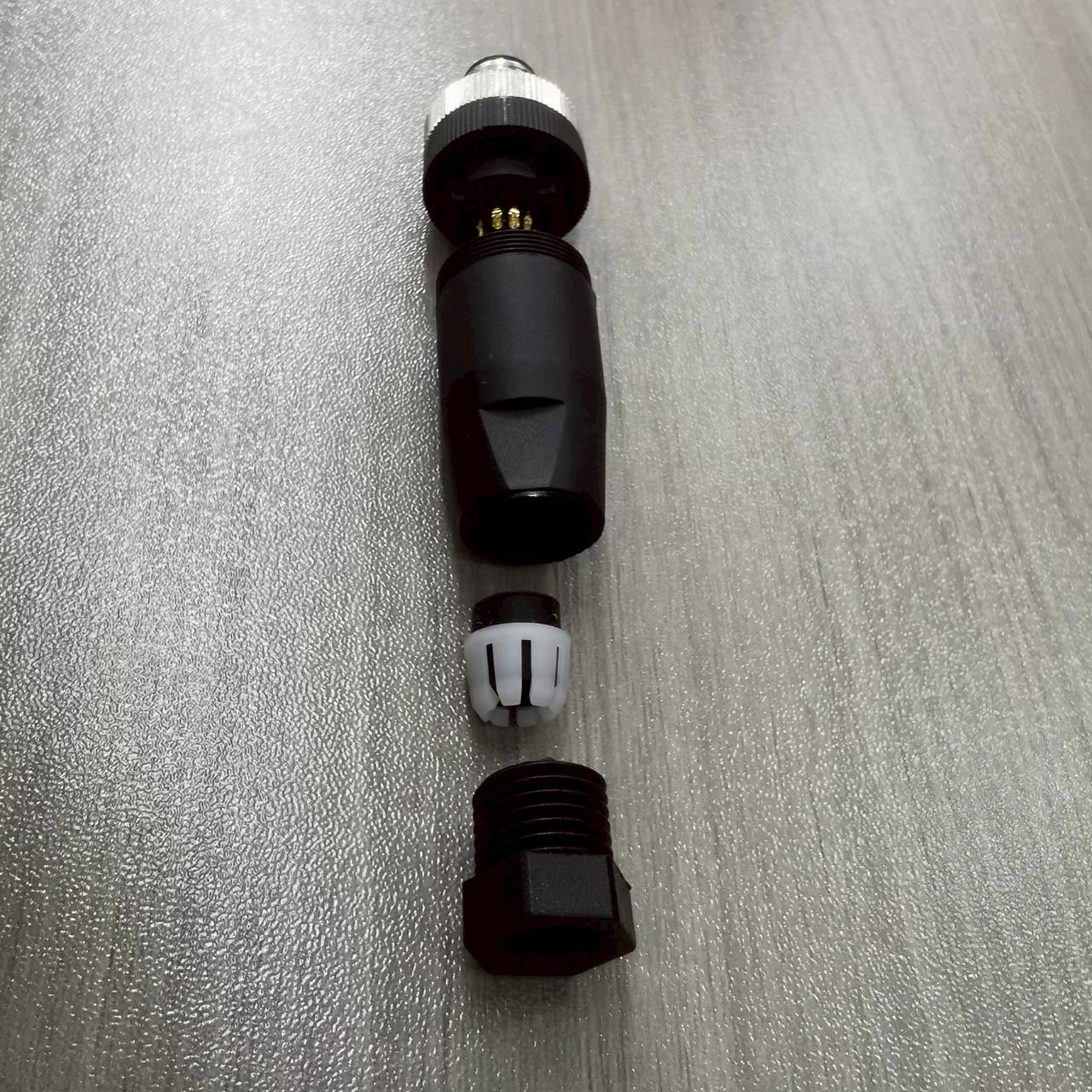 หัวคอนเนคเตอร์ M12 12Pins แบบตรง ตัวผู้ Connector