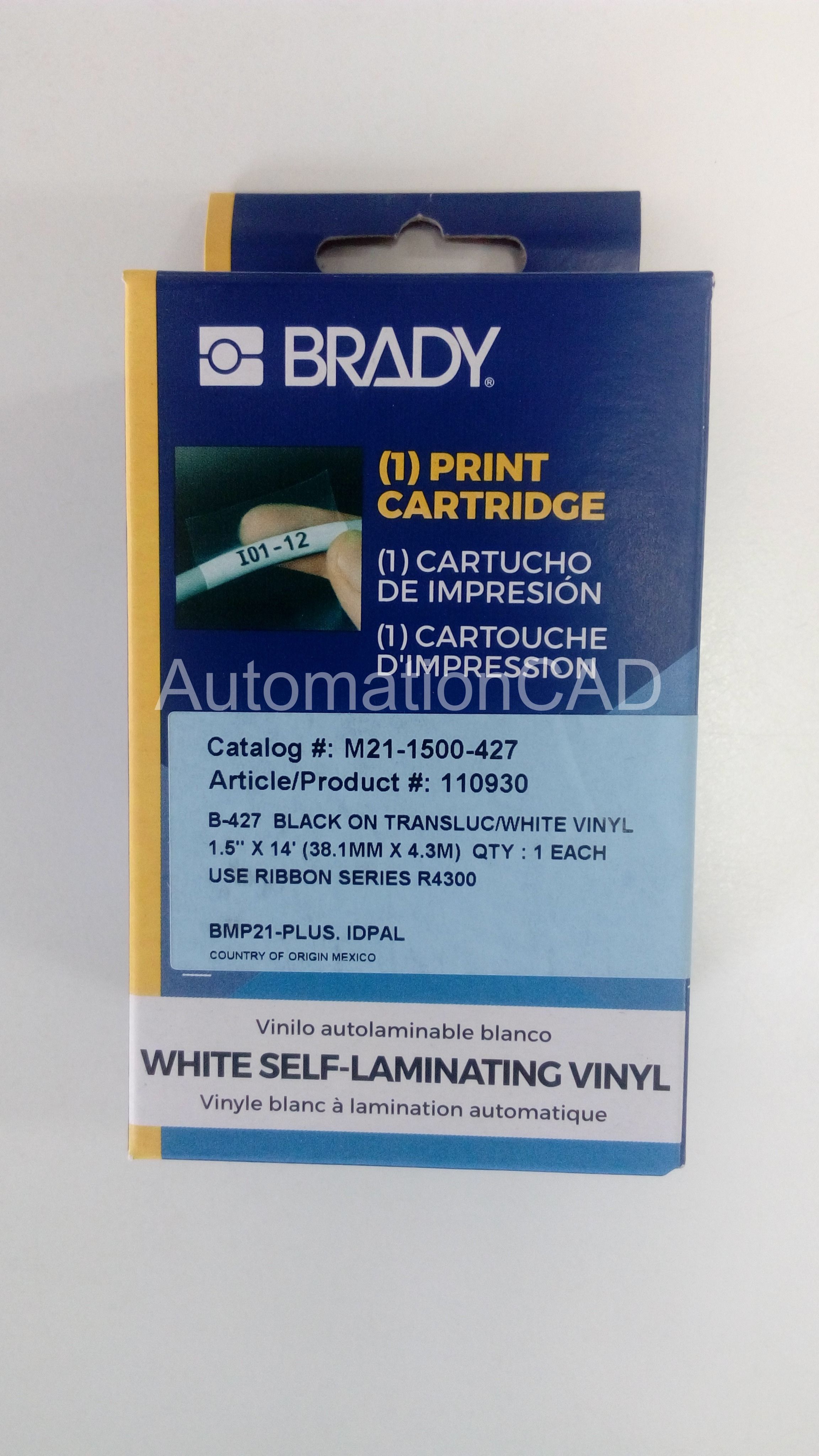 BRADY M21-1500-427 สติ๊กเกอร์ BMP21-PLUS - BRADY LABEL PRINTER