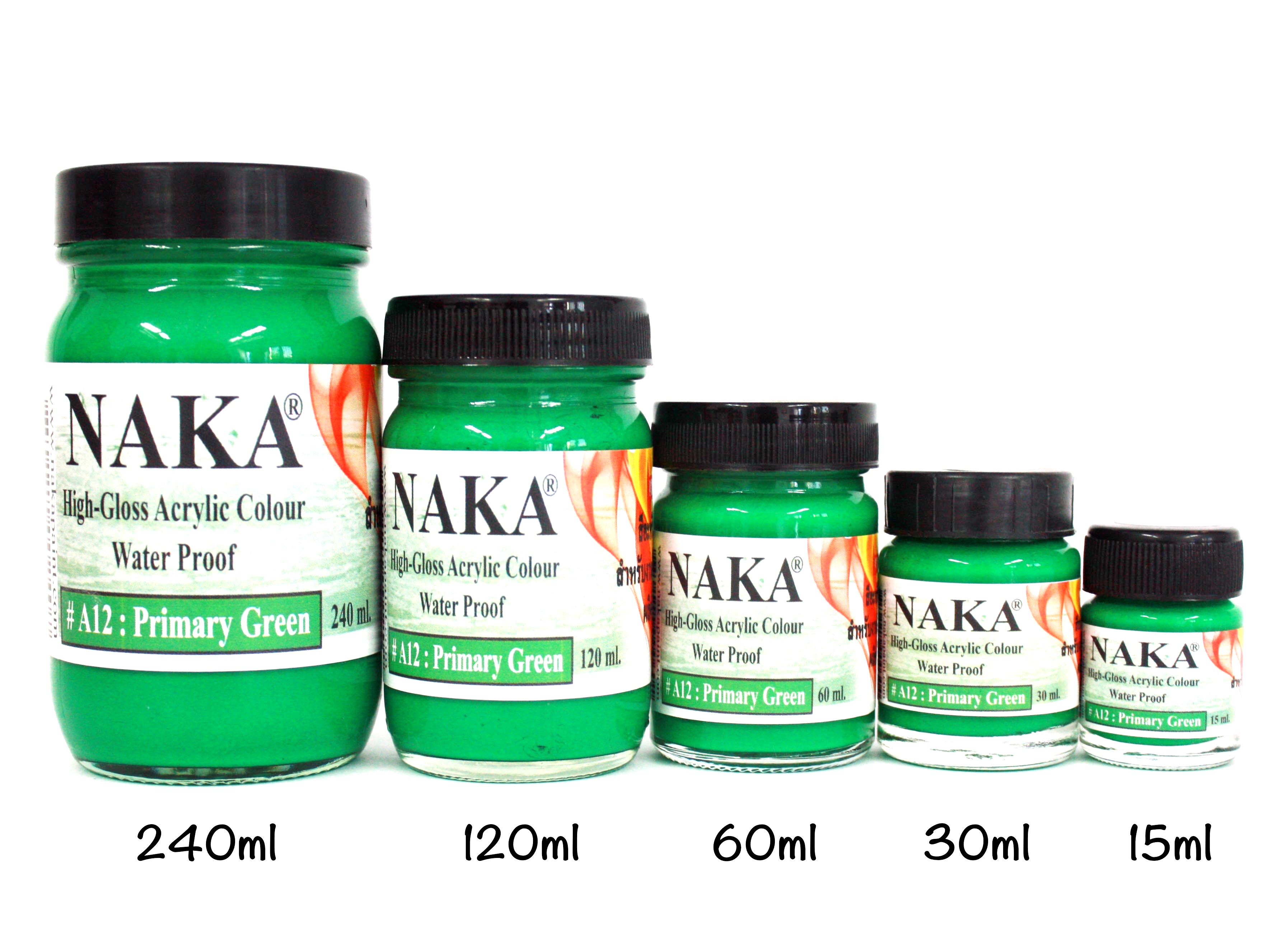A12 สีอะคริลิค Primary Green 60ml