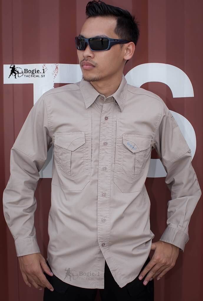 New.สินค้าใหม่ ***เสื้อเชิ้ต แขนยาว Long Sleeve Shir > เสื้อTactical เนื้อผ้ามีความยืดหยุ่นสูง >>ใส่แล้วให้ความความคล่องตัวระบายอากาศได้ดี > เนื้อผ้ามีความทนทานมากไม่อับชื้อน แห้งเร็ว ทำความสะอาดง่าย >มีที่เหน็บปากกาที่แขนเสื้อข้างซ้าญ >