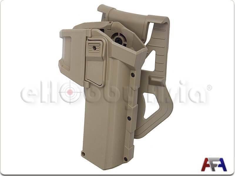 New.สินค้ามาใหม่ ซองปืนสั้น GLOCK ARMY FORCE Tactical Movable Holster for Marui/WE Glock Pistol for G17/G18/G19 Pistol สีดำ / สีทราย ราคาพิเศษ