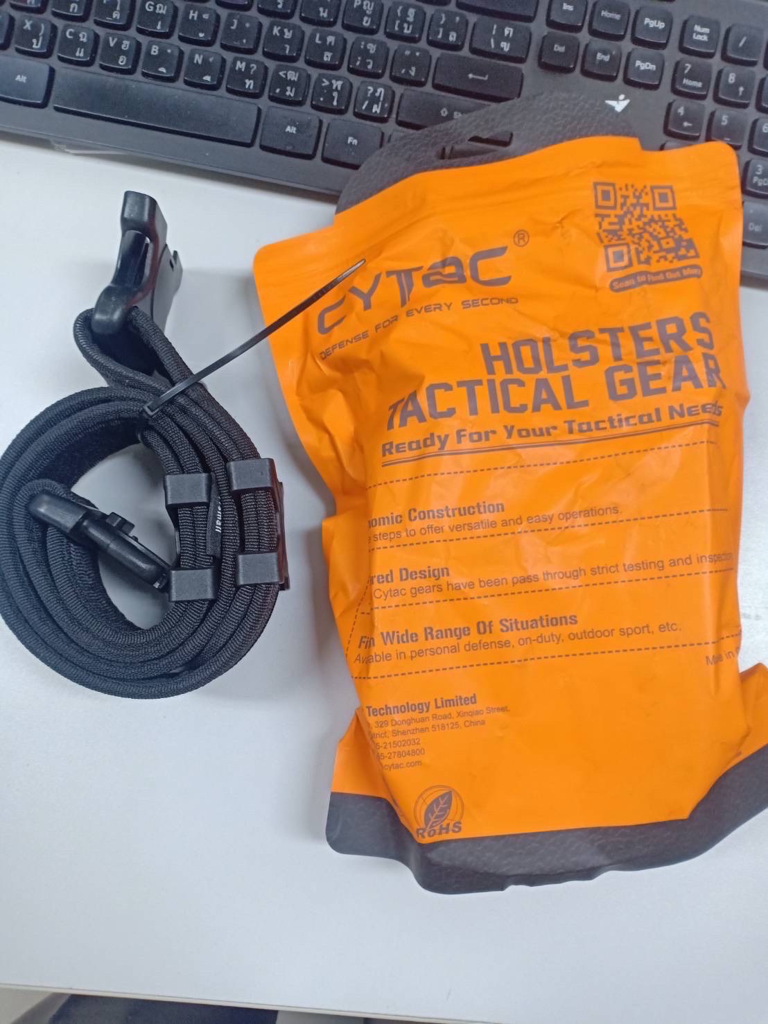 เข็มขัด Cytac ขนาด 2 นิ้ว สายเป็นตีนตุ๊กแกปรับขนาดได้ Size S ปรับได้ถึง 33 นิ้ว M ปรับได้ถึง 38 นิ้ว L ปรับได้ถึง 44 นิ้ว XL ปรับได้ถึง 50 นิ้ว