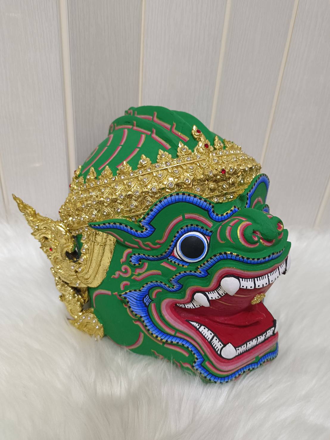 หัวโขนลิง (สีขาว) สำหรับแขวนผนัง