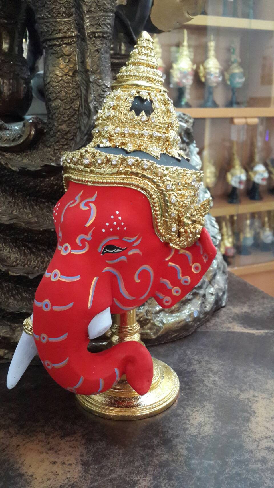 พระพิฆเนศ (สีแดง) จัมโบ้ พรีเมี่ยม