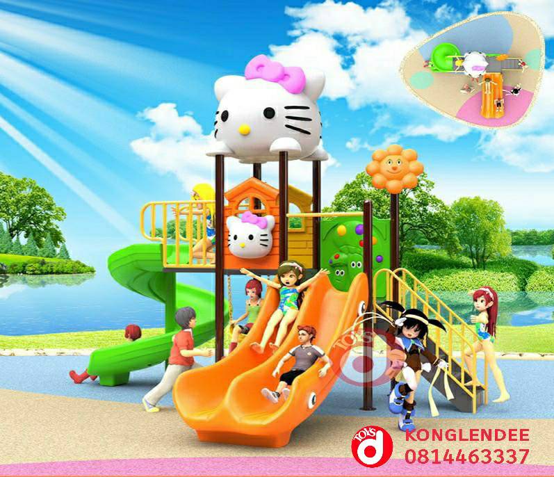 เครื่องเล่นสนาม ชุุดแมวการ์ตูน