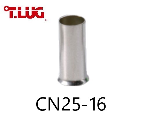 ข้อต่อย้ำปลายสาย แบบเดี่ยวเปลือย CN25-16 TLUG ใช้กับสาย 25 sq.mm (50 ชิ้น/ห่อ)