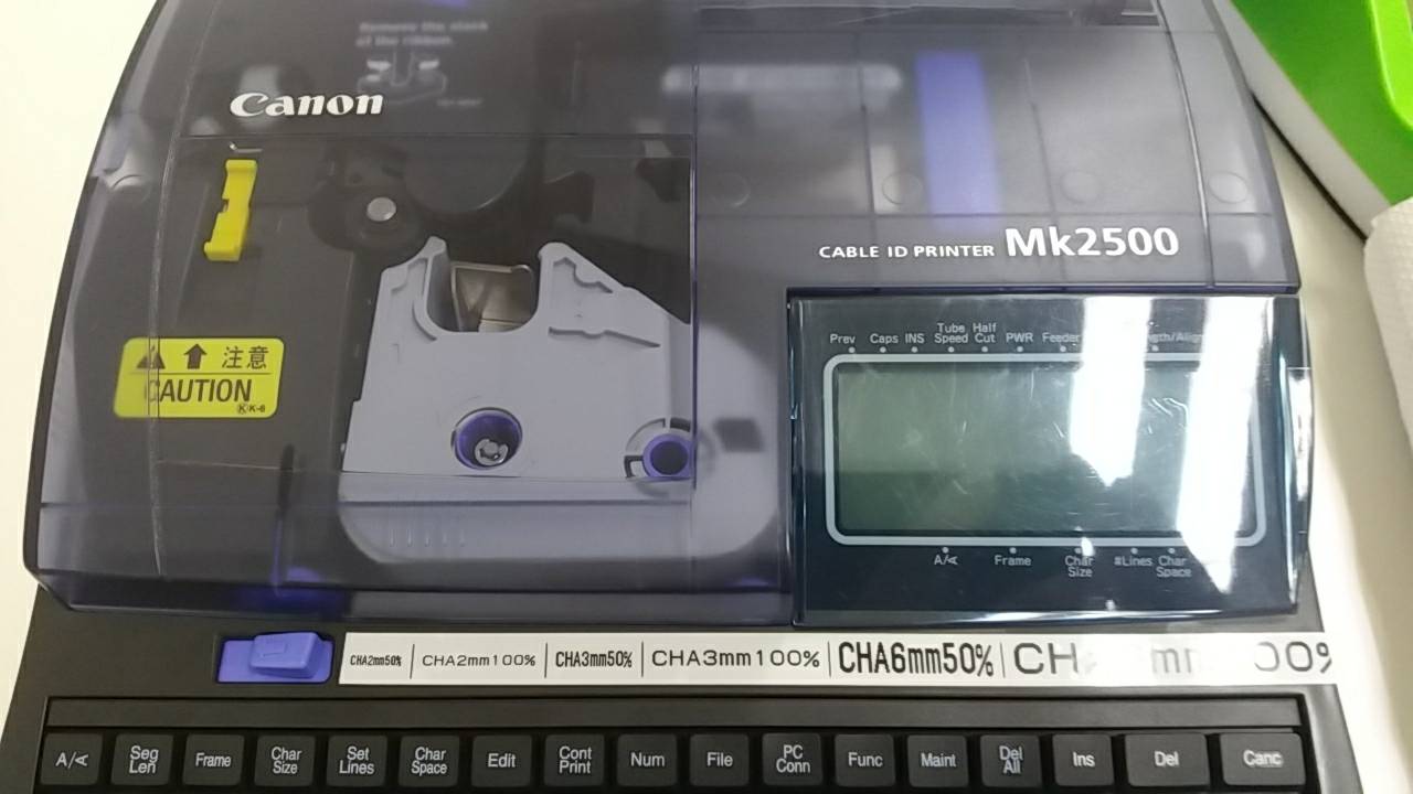 MK-1500 เครื่องพิมพ์ปลอกสายไฟ CANON MK1500 Label Printer, Wire Marker