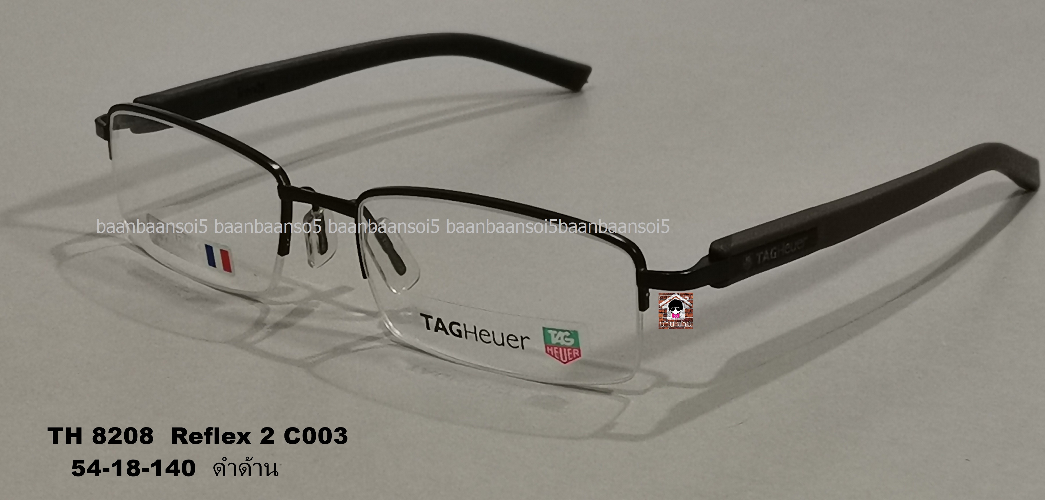 TH 8208 Reflex 2 C003 ดำด้านโปรโมชั่น กรอบแว่นตาพร้อมเลนส์ HOYA ราคา 7,900 บาท