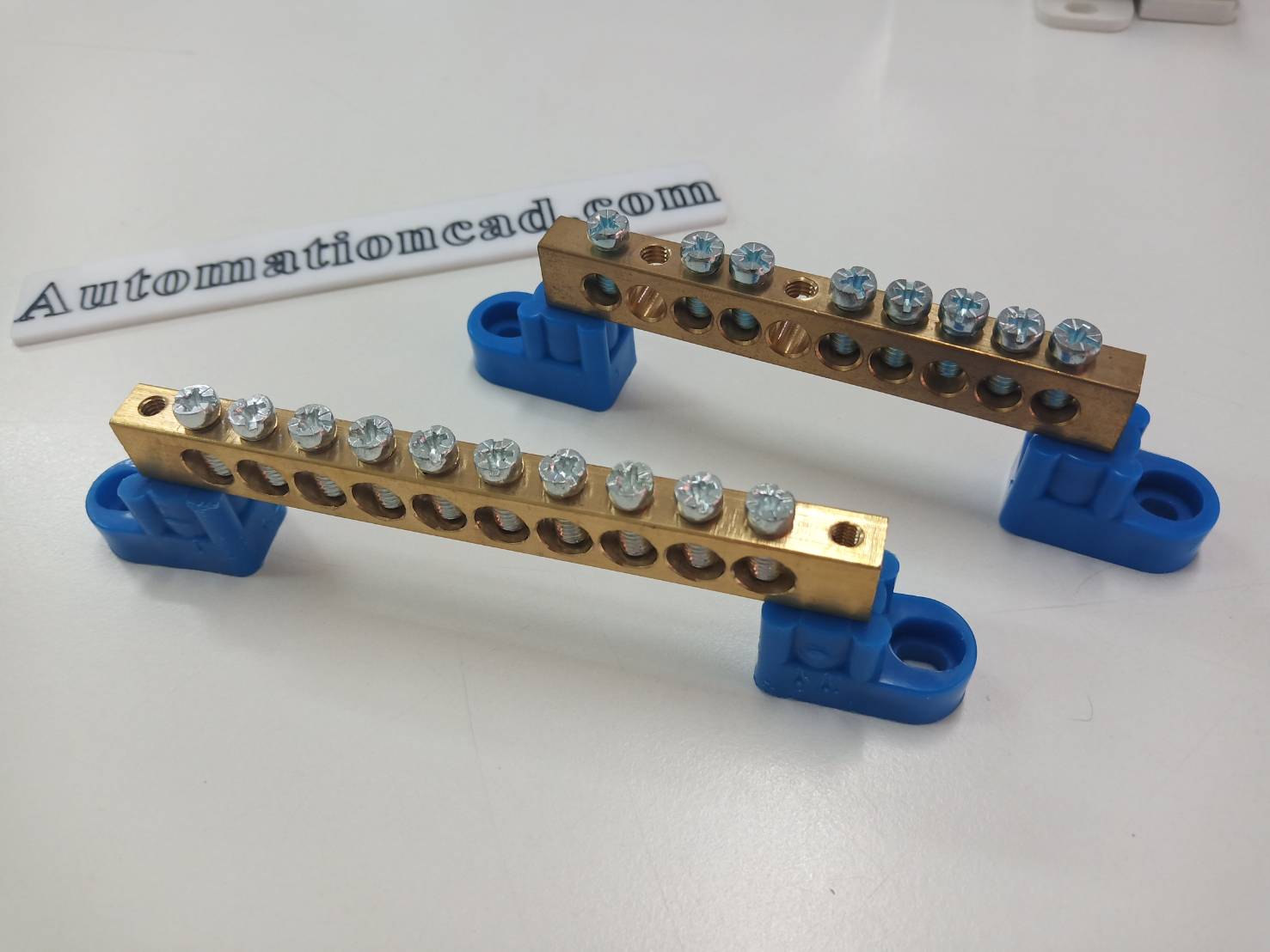 BAR กระจายไฟฟ้า 1 แถว 10 ช่อง แบบเปลือย BAR GROUND บาร์กราวด์