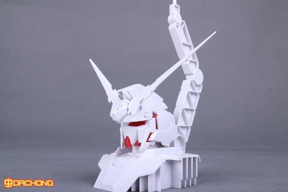 HGUC 1/144 Unicorn Gundam Destroyer Mode +ฐาน Unicorn Head + ปืนกล [โมจีนDABAN]