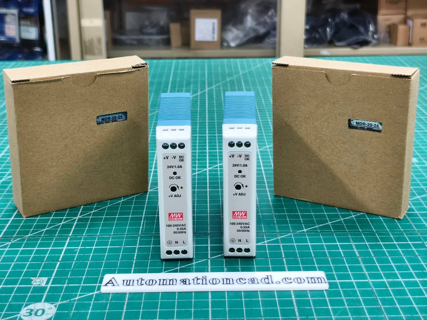 พาวเวอร์ซัพพลาย MDR-20-24 Meanwell 24VDC 20W Switching Power Supply