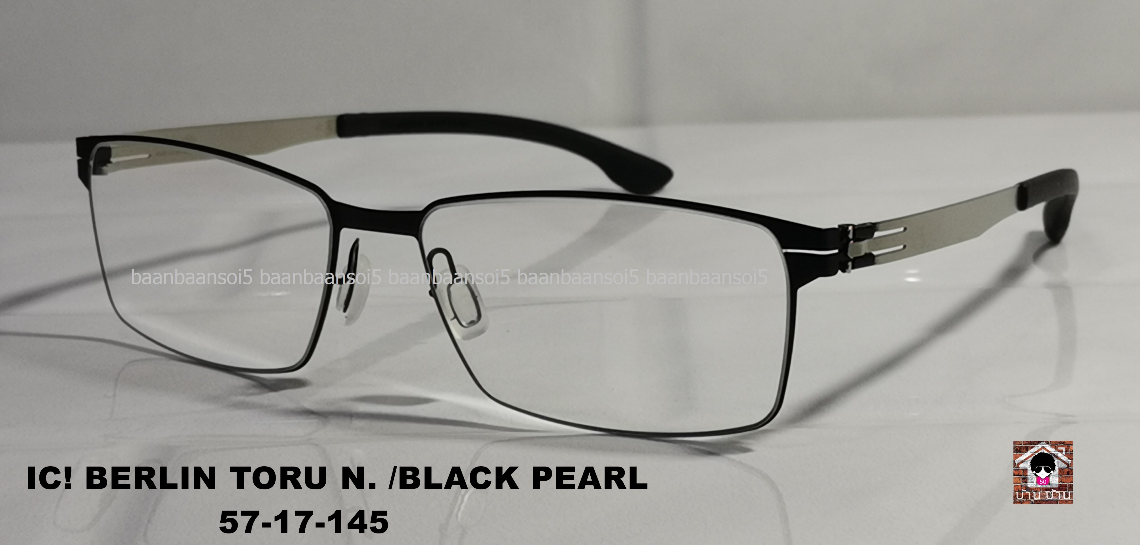 IC! BERLIN TORU N. / BLACK / PEARL โปรโมชั่น พร้อมเลนส์เปลี่ยนสี Hoya Sensity ราคา 18,900 บาท