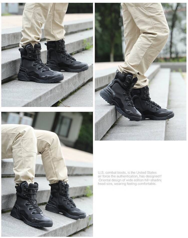 New.รองเท้า Magnum TACTICAL BOOT ข้อสั้น / ข้อยาวหนังแท้ และผ้าคอดูร่า (CORDURA) ใส่สบาย ซิปข้าง ระบายอากาศดี ไม่อับ สีดำ / สีทราย ราคาพิเศษ