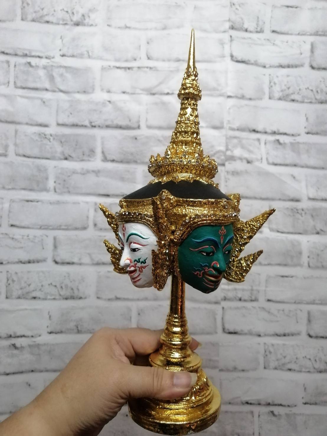 พระพรหม 4 หน้า พร้อมฐานปิดทอง (4สี)