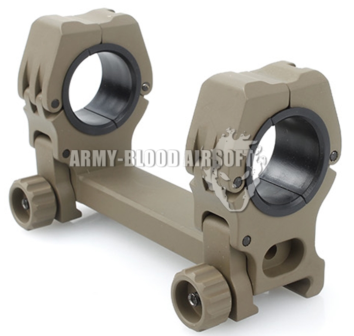 New.American Rifle M10 QD-L Dual Scope Mount With Spirit Level (30mm/25mm,สีดำ สีทราย)