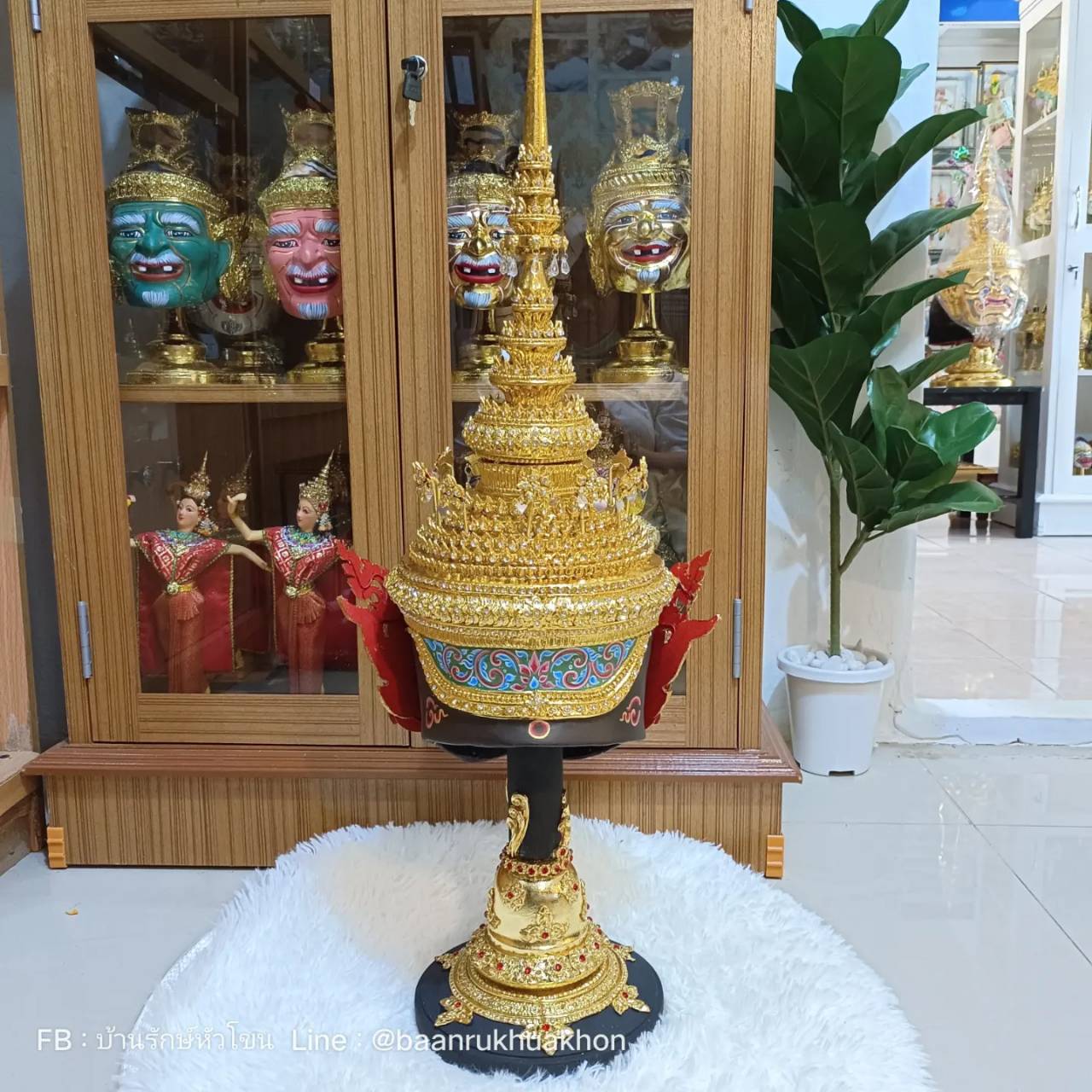 เศียรครู พระพิราพ ขนาดครอบ เกรดพรีเมี่ยม