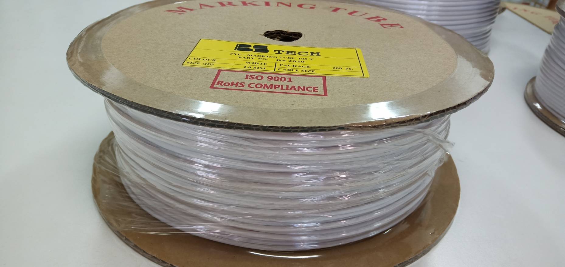 ท่อปลอกสายไฟ BS-TECH ขนาด 2.0 mm.. ยาว 200m PVC TUBE
