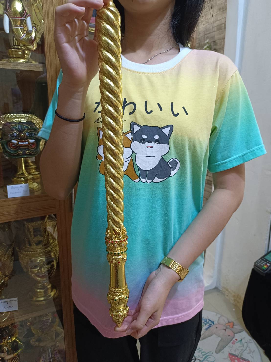 กระบองท้าวเวสสุวรรณ ประดับเพชร