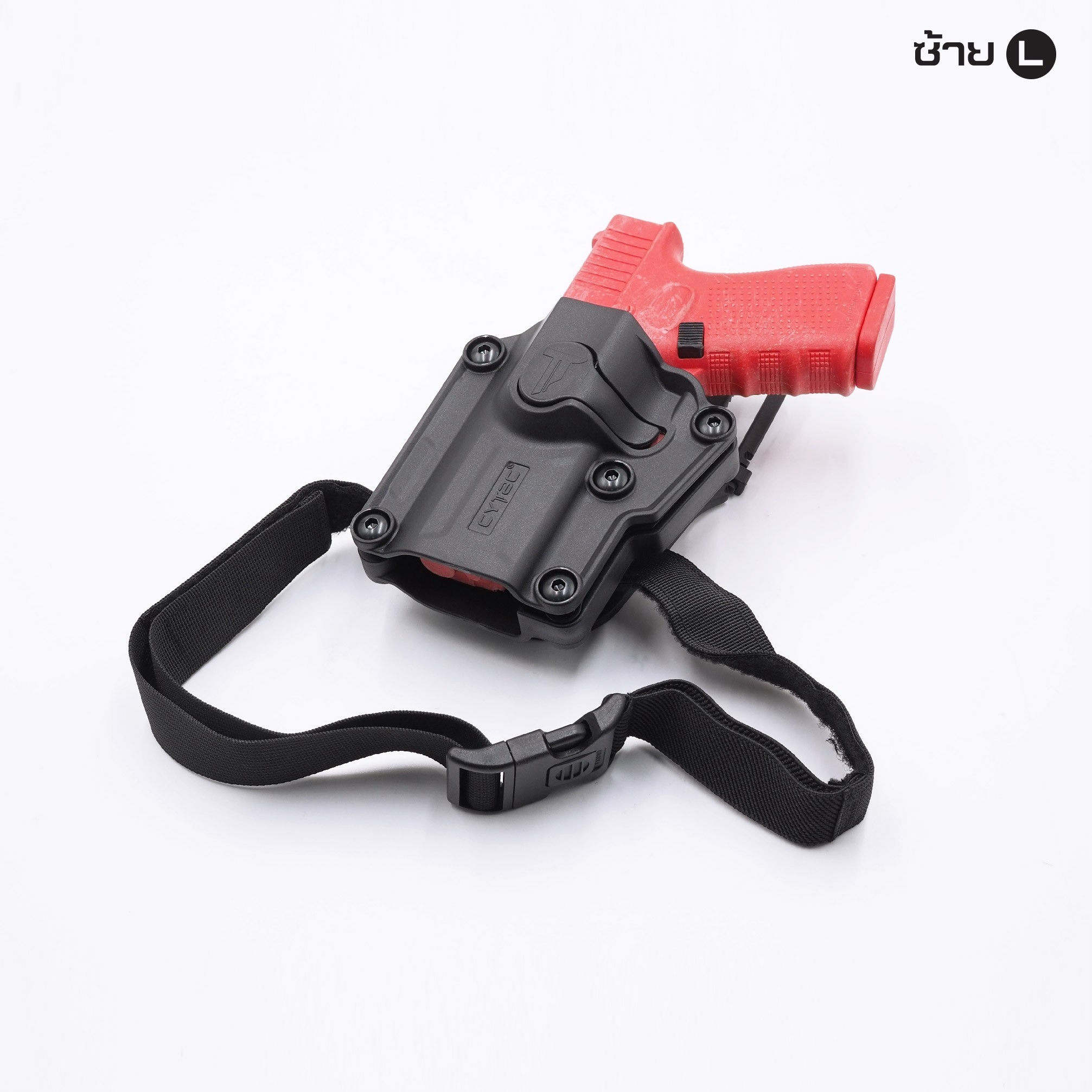 New.ซอง Megafit + เพลทลดต่ำ Cytac ( Megafit Universal Holster with low ride belt loop ) ♨ ซงปืนที่ออกแบบมาให้สามารถใช้งานได้หลากหลายรุ่น (ตามตารางแนบ) เช่น Glock , Sig Sauer, CZ , Beretta, Ruger , S&W, Walther, Colt, Taurus และอื่นๆ ♨ ตัวซอง