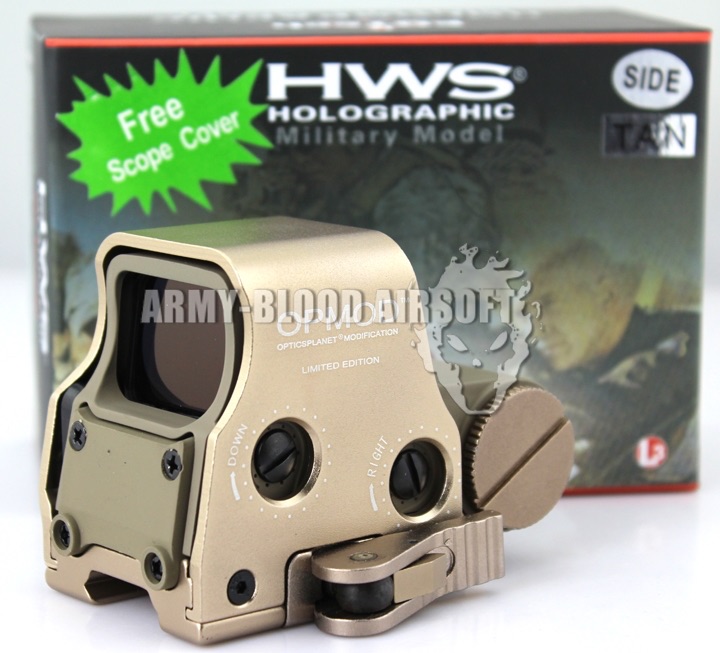 EOTech HWS XPS3-2 Holographic Red Green Reflex Dot Sight with QD Mount Side Button (TAN)
