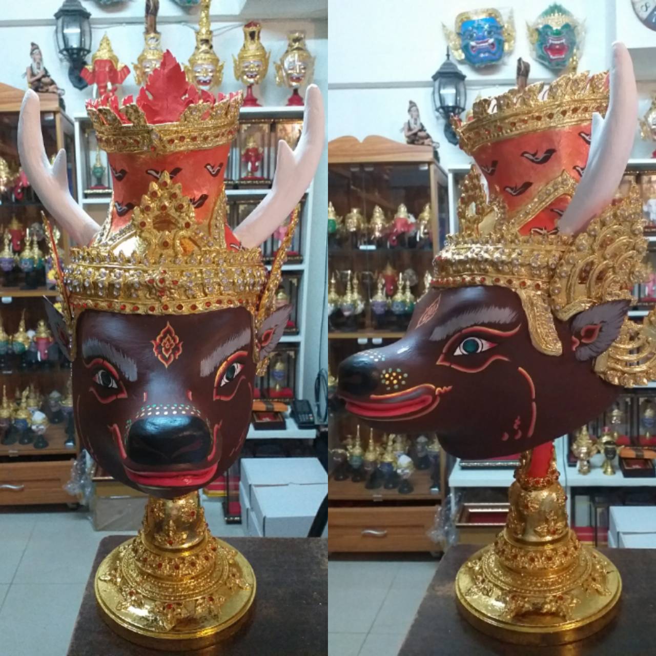 ปู่หน้ากวาง ขนาดครอบ