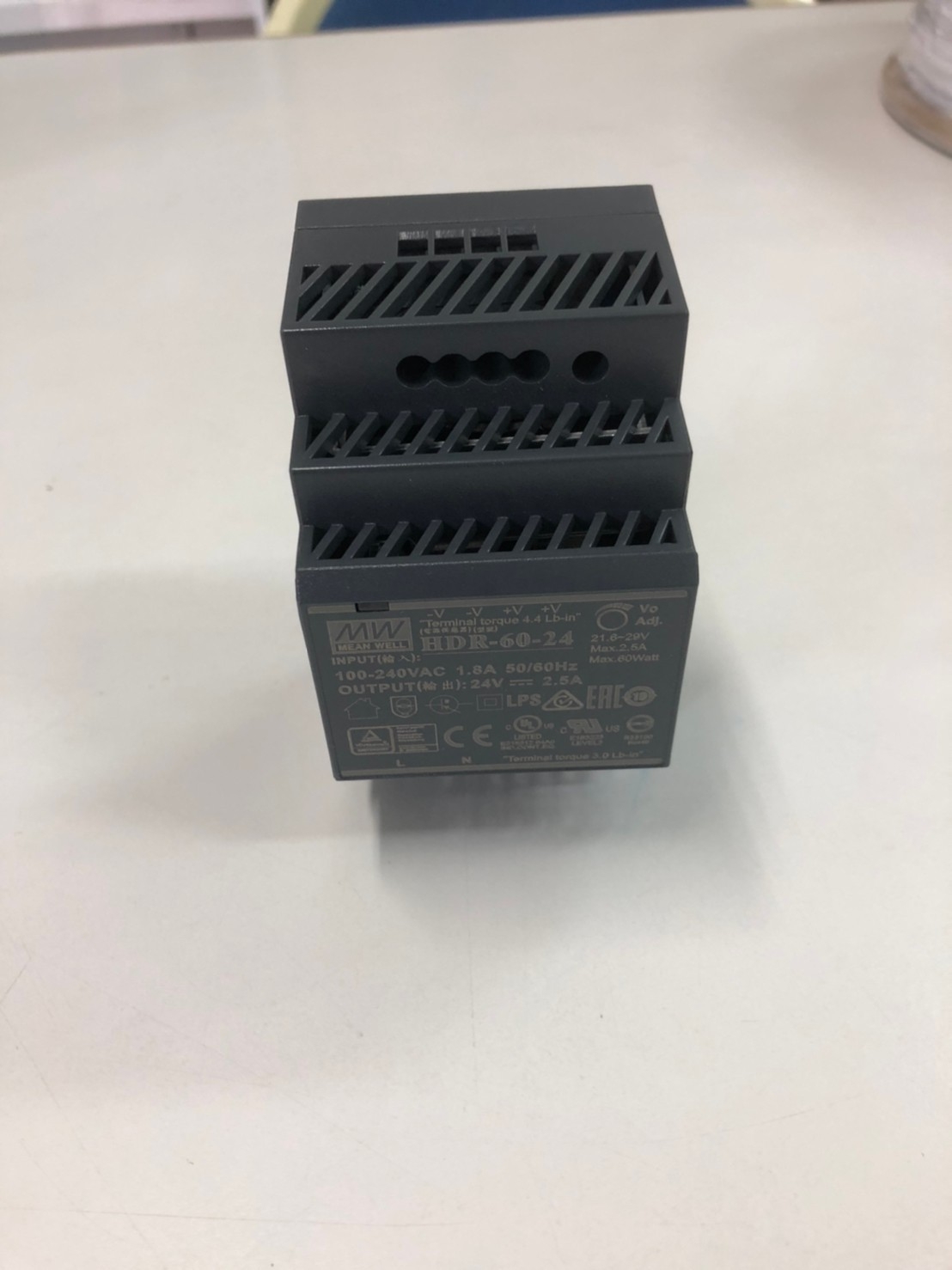 POWER SUPPLY 24VDC 60W MEANWELL พาวเวอร์ซัพพลาย 2.5A 24VDC