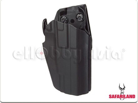 New.SAFARILAND 579 Pro-Fit Holster !!! ซองปืนที่ใช้ได้กับปืนมากกว่า 200 รุ่น !!! คุณสมบัติ - ใช้ได้กับปืนมากกว่า 200 รุ่น !!! - มีระบบ Grip Lock System ป้องกันการแย่งปืน - ปรับองศาการ Grip ปืนได้ - วัสดุเป็นไนล่อน ลดการเกินรอย Compatible for Glock 17L, 34