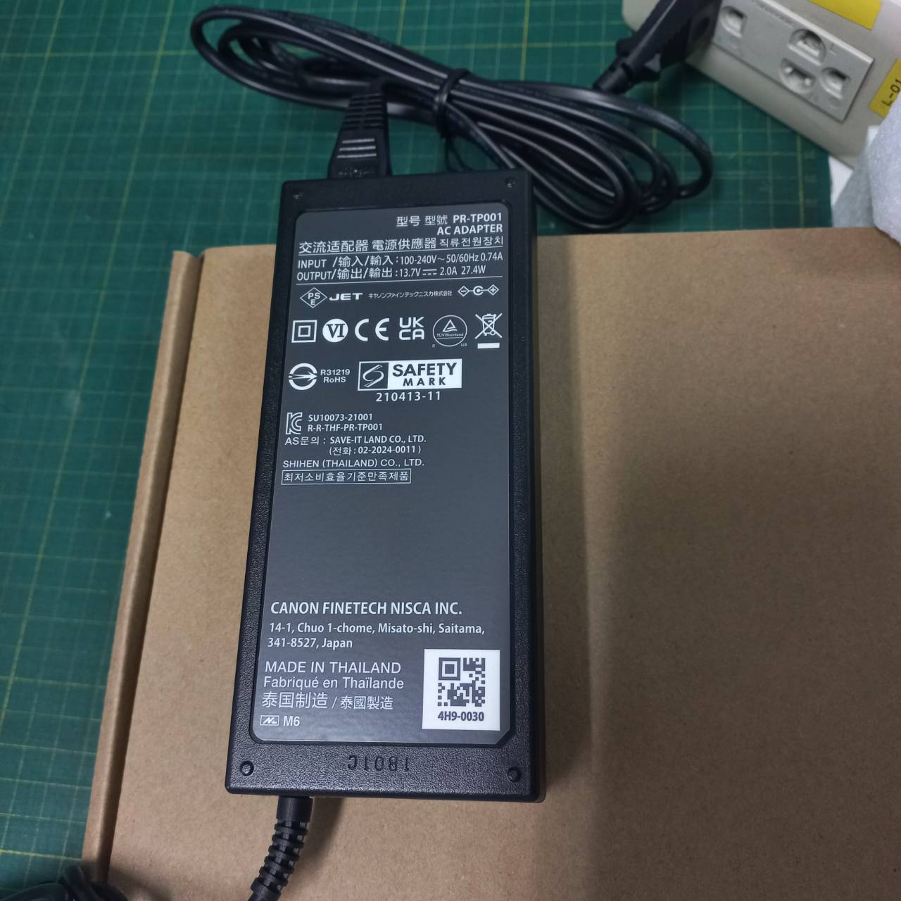 เครื่องพิมพ์ปลอกสายไฟ CANON MK-3000 ต่อคอมพิวเตอร์ได้ Label Printer Wire Marker MK3000