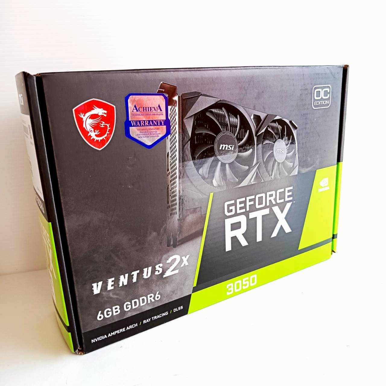 RTX 3050 MSI GDDR6 6GB 96bit ประกัน Achieva 01/05/2028