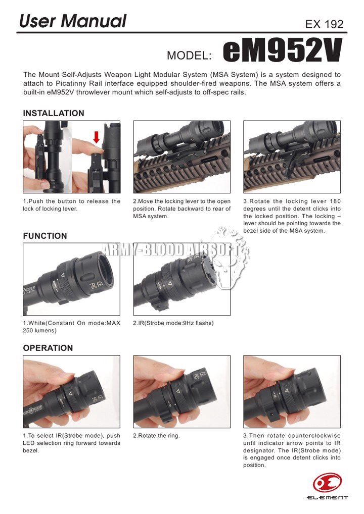 SureFire Style M952V WeaponLight