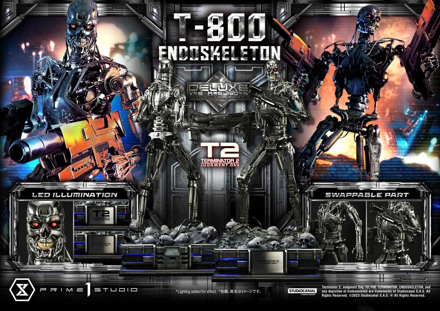 เปิดจอง : T-800 Endoskeleton: Terminator 2: Judgment Day 1/3 Scale (Deluxe Bonus)