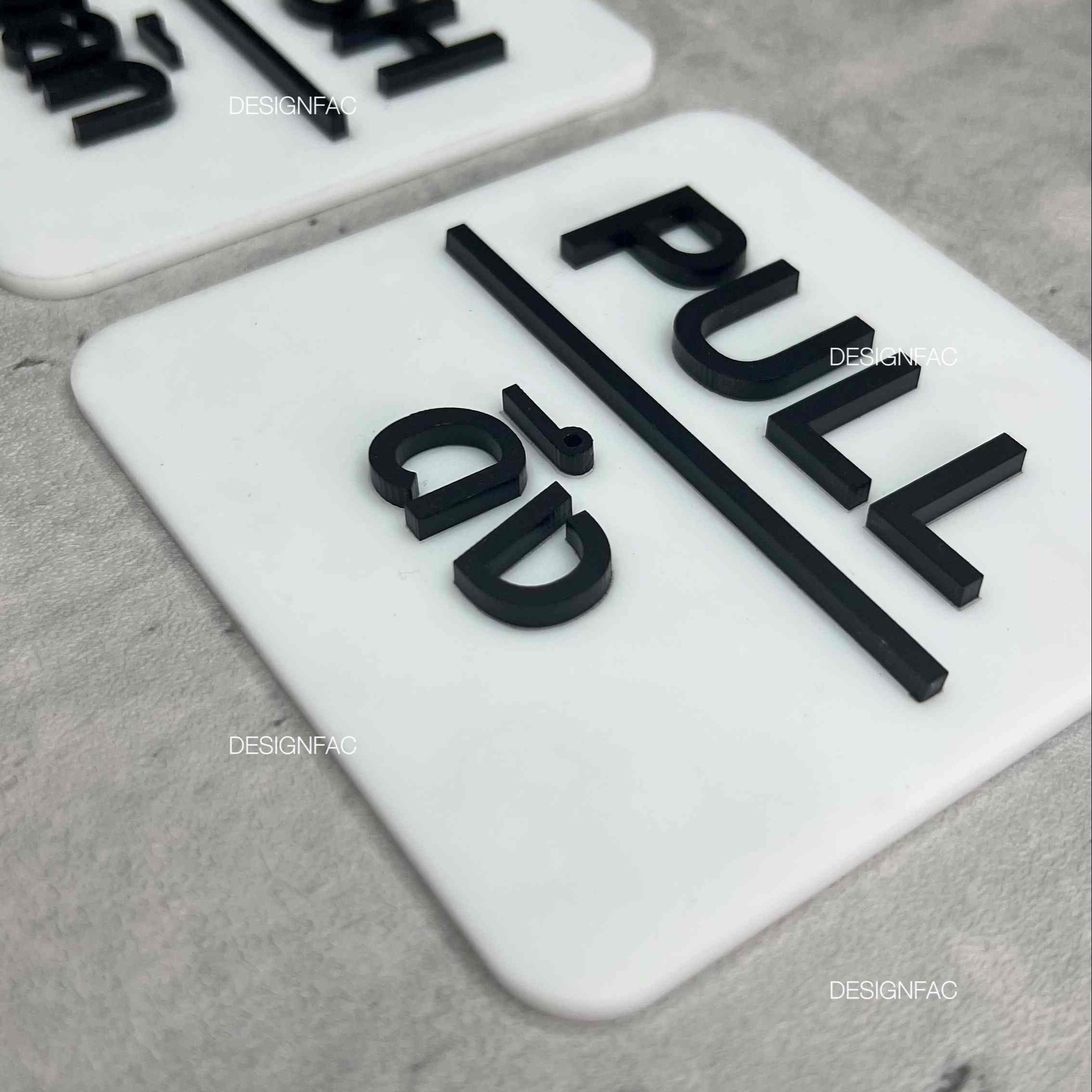 ป้ายผลักป้ายดึง ป้ายติดประตู ป้ายผลัก ป้ายดึง ป้ายอะคริลิค สไตล์โมเดิร์น มินิมอล ลอฟท์