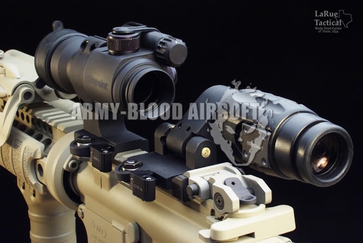 Larue LT649 Style Tactical QD Pivot Mount for Aimpoint 3x Scope (DE)