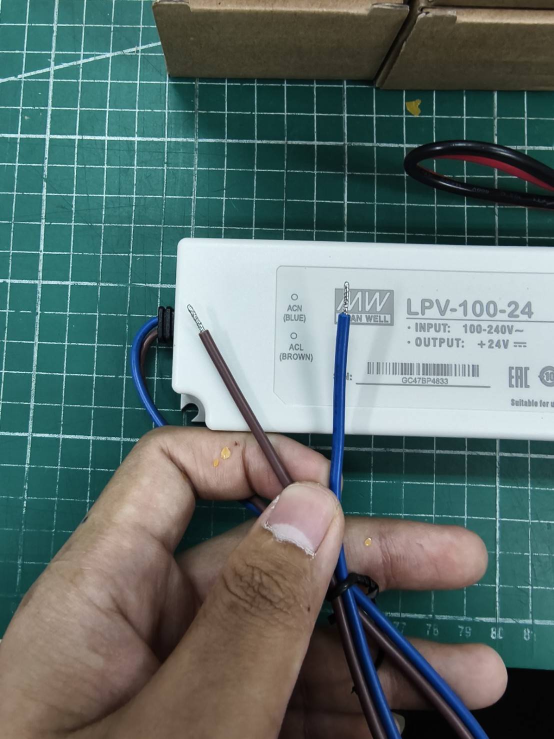 LED Driver พาวเวอร์ซัพพลาย LPV-100-24 Meanwell 24VDC 100W Switching Power Supply