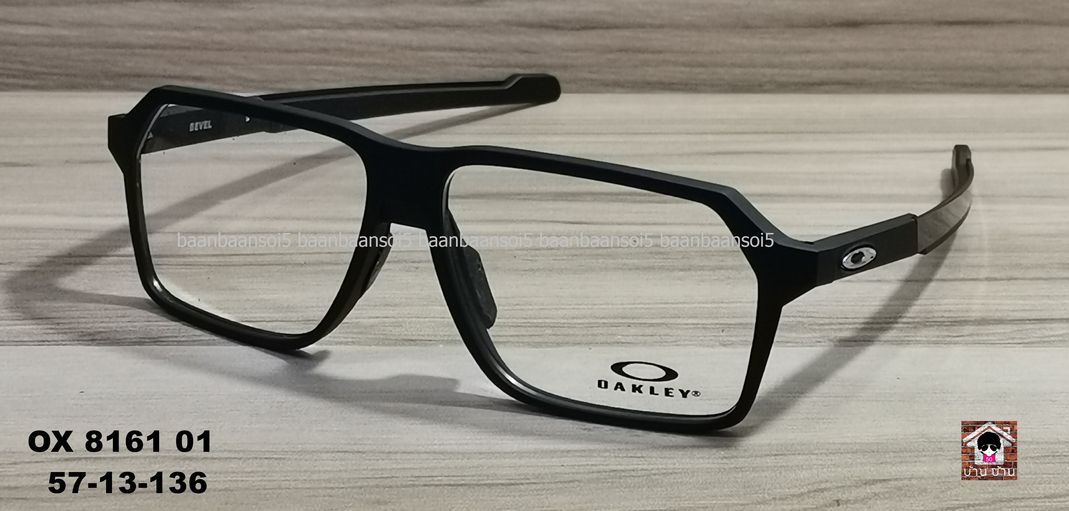 OAKLEY OX8161-01 BEVEL โปรโมชั่น กรอบแว่นตาพร้อมเลนส์ HOYA ราคา 4,500 บาท