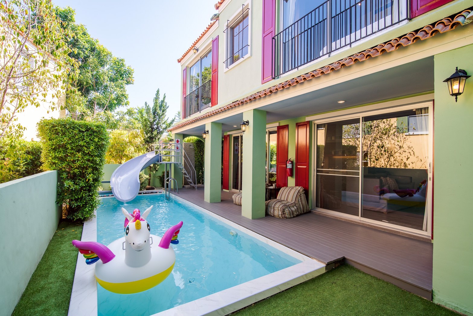 HR15023 บ้านพักหัวหิน บ้านทัศคานี บีช วิลล่า 3 ( Green 2Bed Garden View )