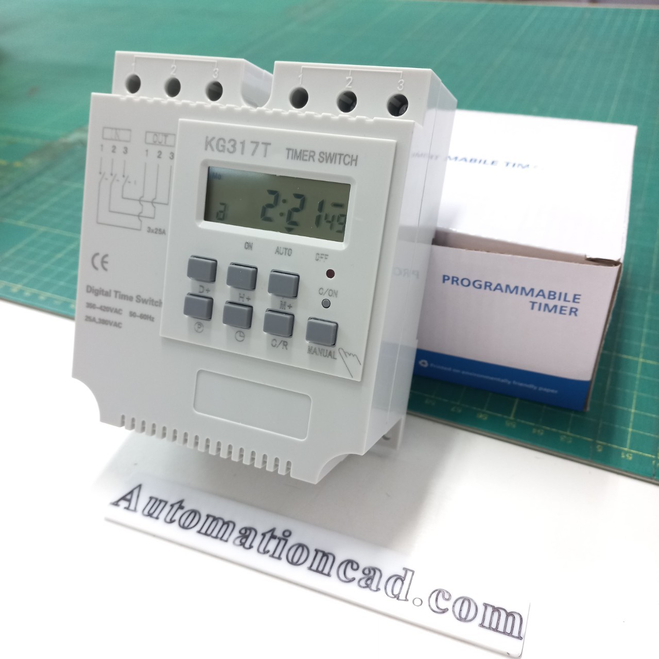 KG317T 380VAC นาฬิกาตั้งเวลาสัปดาห์ 30 โปรแกรม 3 Phase เครื่องตั้งเวลา เปิด-ปิด อุปกรณ์ไฟฟ้า อัตโนมัติ Timer Switch