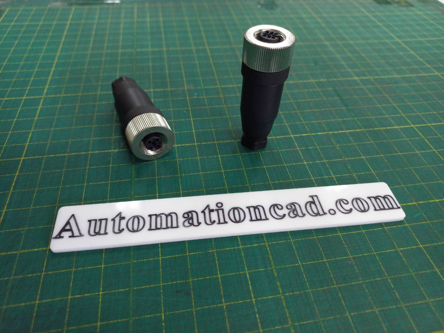 หัวคอนเนคเตอร์ M12 5Pins แบบตรง ตัวเมีย Connector