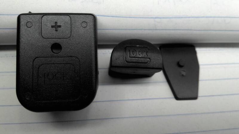 New.ฝาปิดตูดแม็ก Glock17-G18G -G19-G26 ใส่กับปืนจริงได้ครับ ราคาพิเศษ