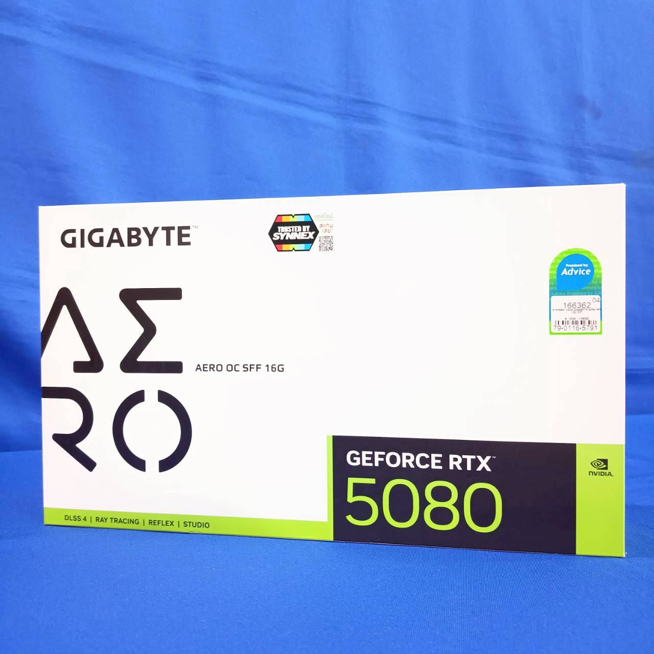 RTX 5080 Gigabyte AERO OC 16GB GDDR7 16GB 256bit นอนกล่อง 2 เดือน ประกัน Advice 27/8/2028