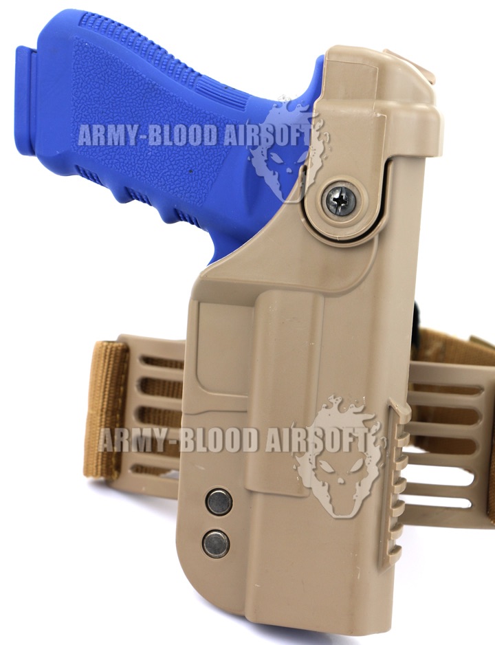 Tactical Holster with Top Rail for Glock G17 G18 (DE)