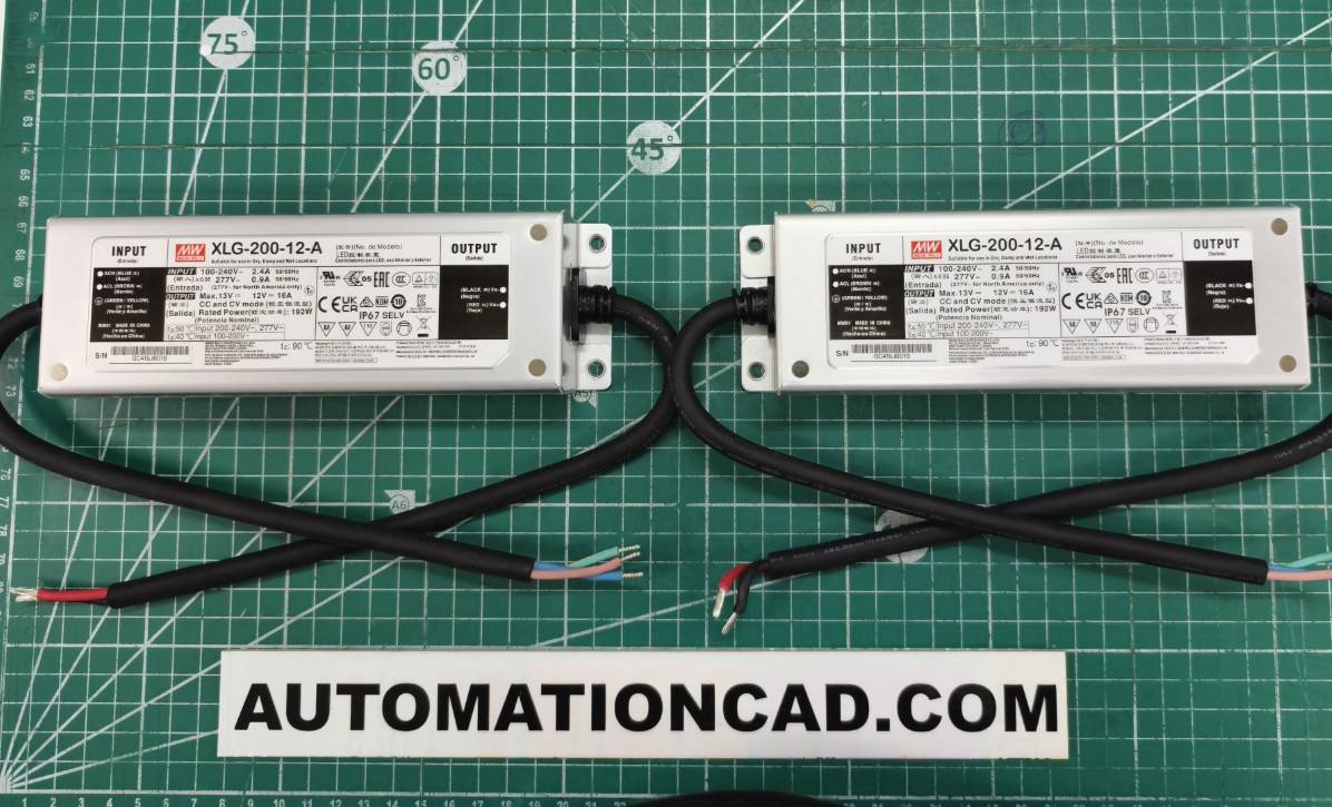 LED Driver พาวเวอร์ซัพพลาย XLG-200-12-A Meanwell 12VDC 200W Switching Power Supply