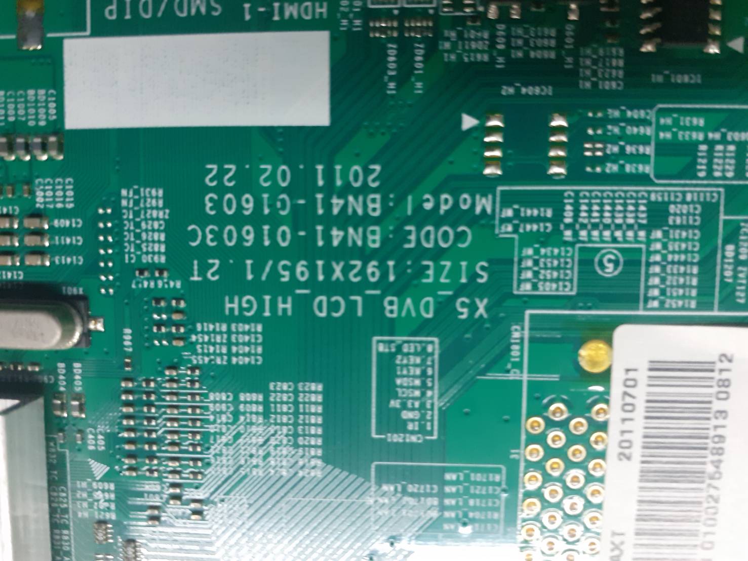 SamSung LA32D450G BN94-04580B BN41-01603