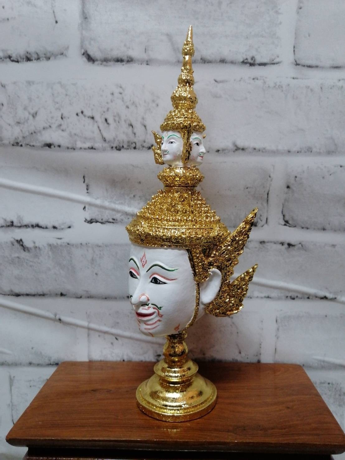 พระพรหม ขนาดกลาง 4 นิ้ว พร้อมฐานปิดทอง