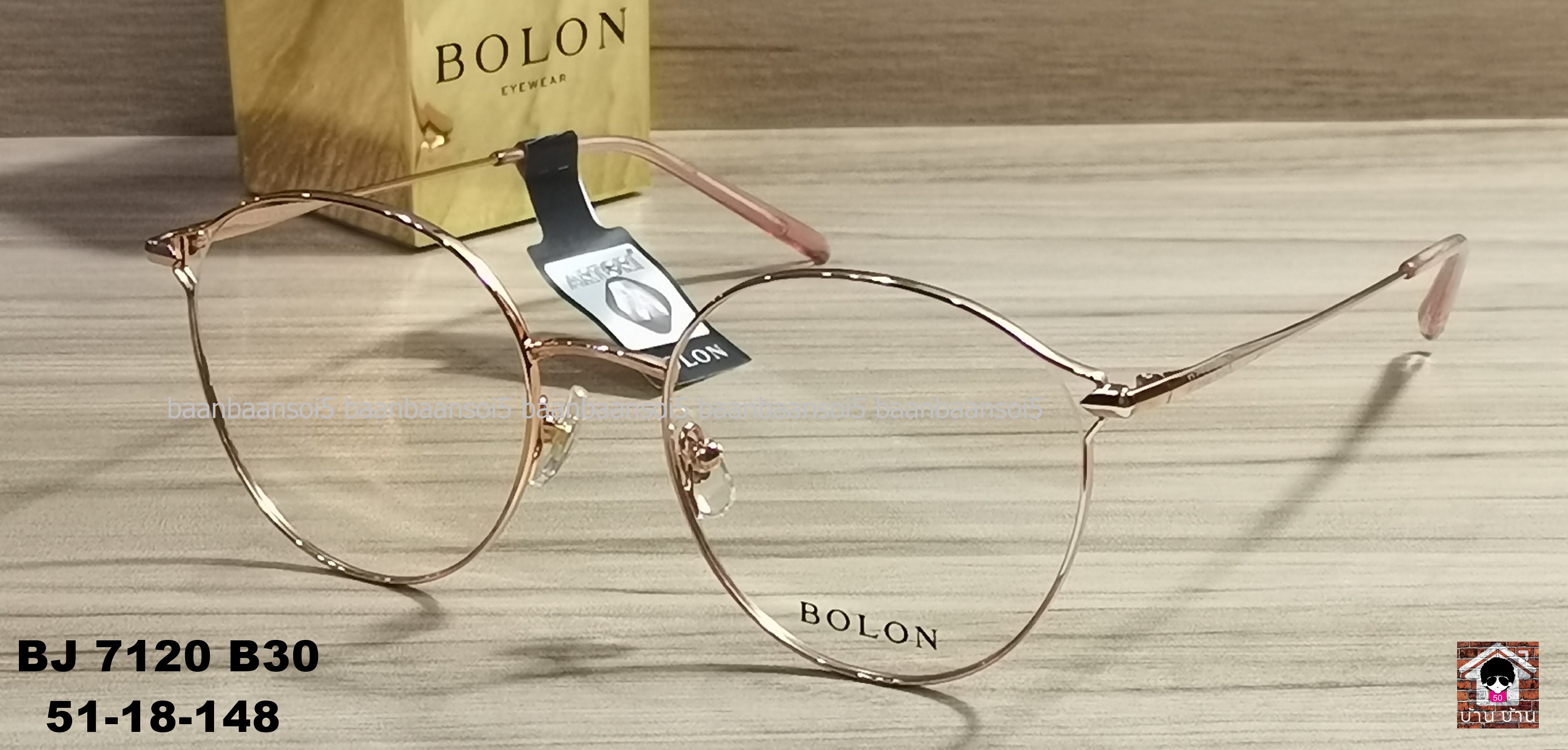 Bolon BJ 7120 B30 โปรโมชั่น กรอบแว่นตาพร้อมเลนส์ HOYA ราคา 3,490 บาท